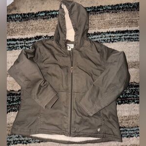 Plus size Ariat Brown Hooded Jacket